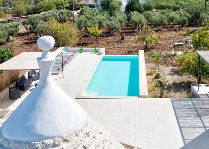 Rock'n'trullo 4 Bedroom Privatepool By Tripostuni Вилла